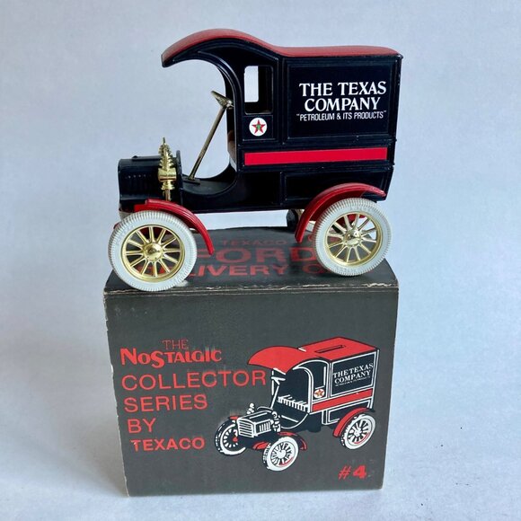 Vintage Ertl Texaco 1905 Ford Delivery Car Diecast Nostalgic Series #4 Coin Bank - Picture 1 of 7